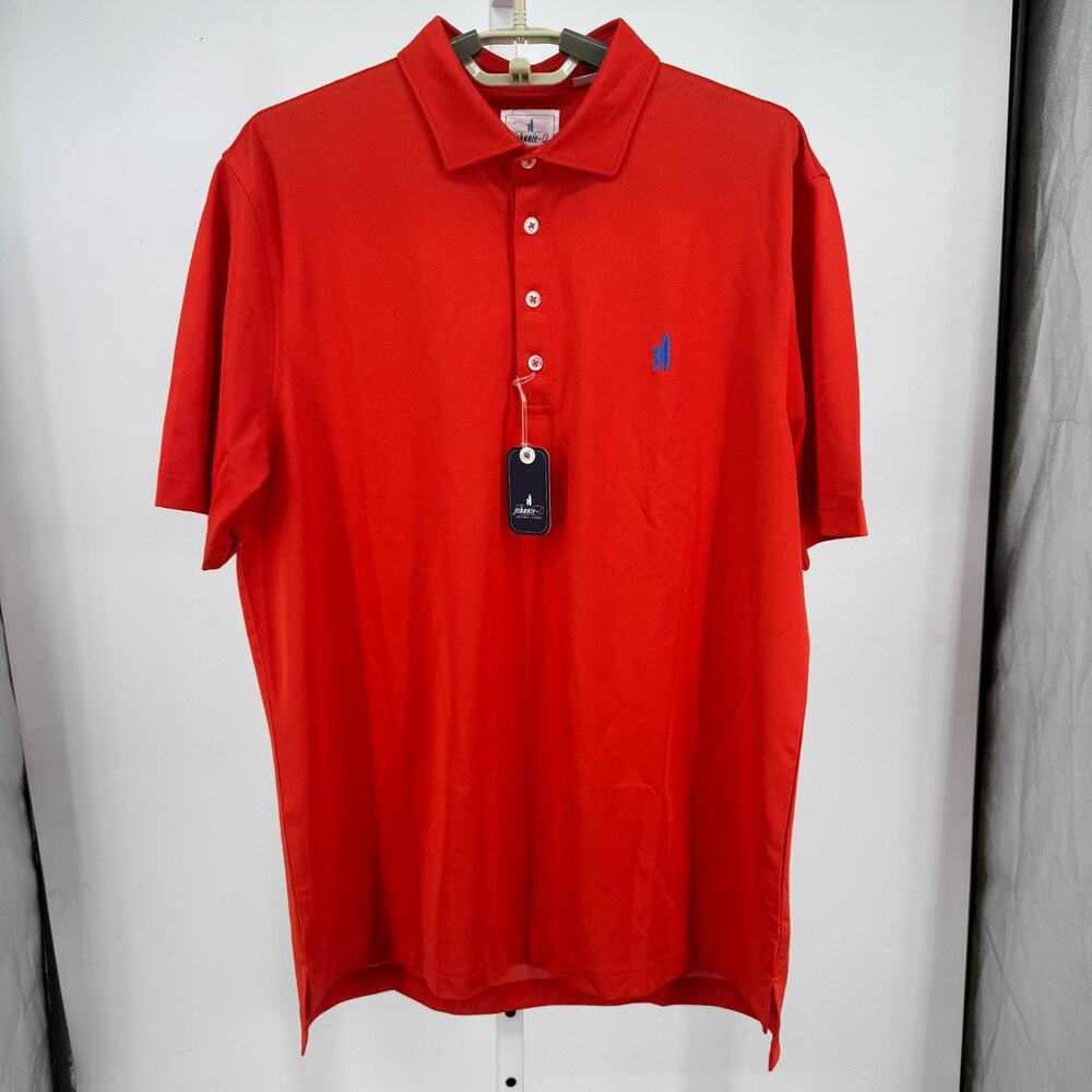 Johnnie-O Hangin' Out Fairway Performance Golf Polo Shirt Mens M Phoenix Red NWT